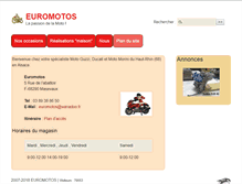 Tablet Screenshot of euromotos.fr